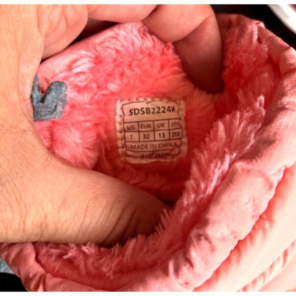 Dream Pairs Girls Pink Winter Snow Boots - Waterproof Insulated Non-Slip Sole-Si - Picture 5 of 8